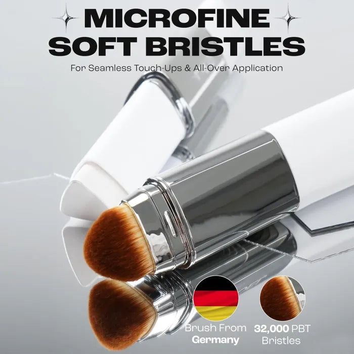 Zephoco Glass Skin Dual-Ended Foundation Stick with Brush