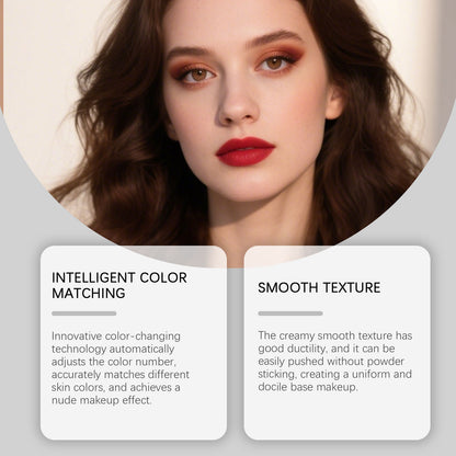 Zephoco Glass Skin Dual-Ended Foundation Stick with Brush