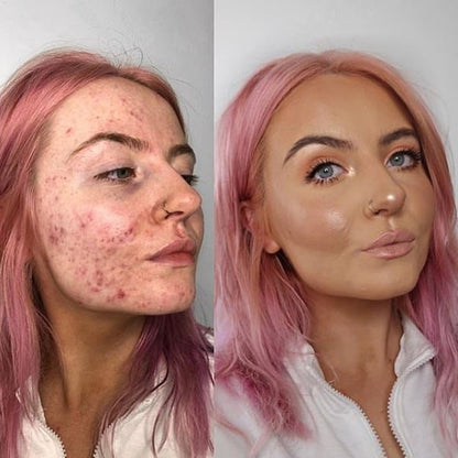 Zephoco Glass Skin Dual-Ended Foundation Stick with Brush