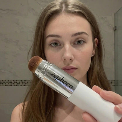 Zephoco Glass Skin Dual-Ended Foundation Stick with Brush